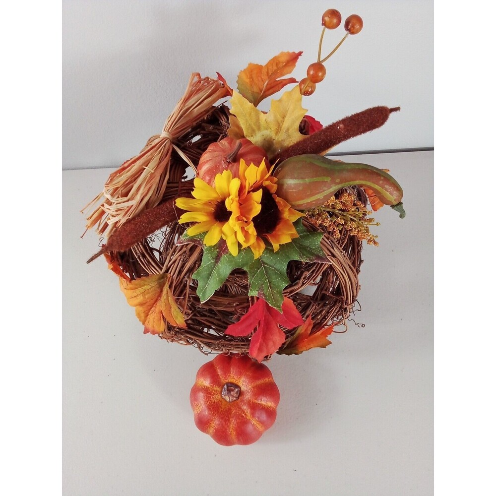 Harvest/Thanksgiving Small Table Centerpiece Pumpkins‎ Gourds Galore